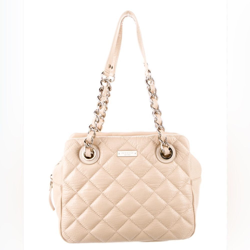 Kate Spade New York Quilted Cream Shoulder Bag